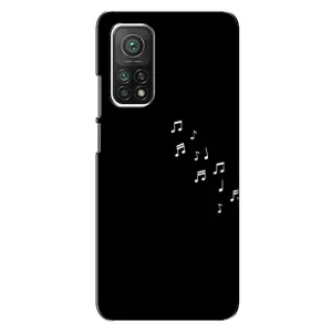 Чохол з картинками на чорному фоні для Xiaomi Mi 10T Pro (Ноти)