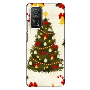 Чехол Новогодняя Елка на Xiaomi Mi 10T Pro (Новогодний принт)