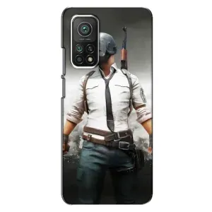 Силиконовый чехол с картинкой "Герой Pubg" на Xiaomi Mi 10T Pro (Пабг)