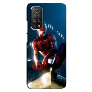 Чехол Супергерой Человека Паука на Xiaomi Mi 10T Pro (Паук на доме)