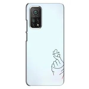 Чехлы (Знак сердечка) на Xiaomi Mi 10T Pro (Сердце на голубом)