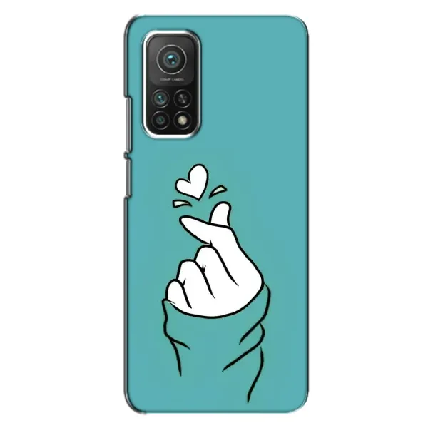 Чехол с рисунком «Сердечко на бирюзовом» для Xiaomi Mi 10T Pro Чехол с рисунком «Сердечко на бирюзовом» для Xiaomi Mi 10T Pro