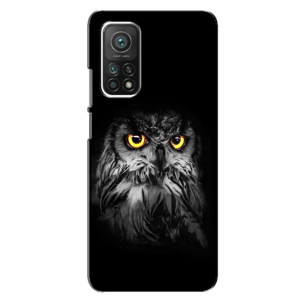 Чехол с рисунком «Сова на чёрном» для Xiaomi Mi 10T Pro Чехол с рисунком «Сова на чёрном» для Xiaomi Mi 10T Pro