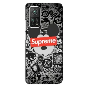 Чехол с Брендами одежды на Сяоми Ми 10Т Про (Supreme Маус)