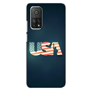 Чехол Флаг USA для Xiaomi Mi 10T Pro (USA)