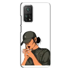 Силіконовый Чохол на Xiaomi Mi 10T Pro з картинкой Модных девушек (У зеленому)