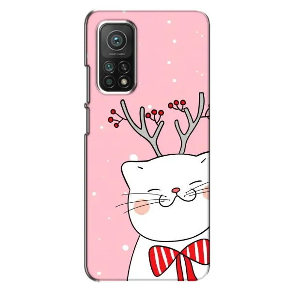Чехол с рисунком «Зимний кот» для Xiaomi Mi 10T Pro Чехол с рисунком «Зимний кот» для Xiaomi Mi 10T Pro