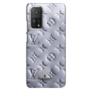 Текстурный Чехол Louis Vuitton для Сяоми Ми 10т (Белый ЛВ)