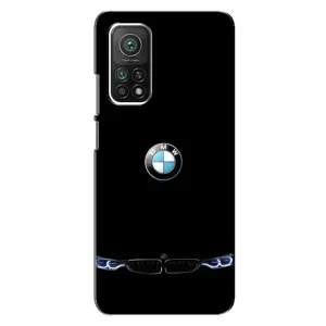 Силіконовий бампер з картинкою машини на Xiaomi Mi 10T (Чорний BMW)