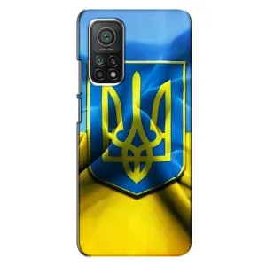 Чохол з картинкою (Патріотичний ГЕРБ) на Xiaomi Mi 10T (Герб і Прапор України)