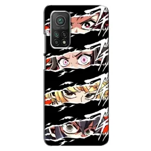 Силіконові чохлі з очіма Anime для Сяомі мі 10Т (Очі на чорному)