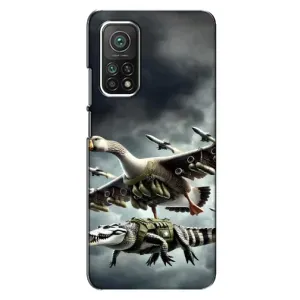 Чехол с мемами тралалело тралала для Xiaomi Mi 10T (Гусини и крокодило)