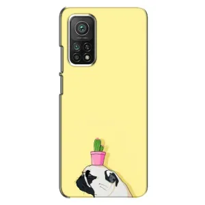 Бампер для Xiaomi Mi 10T з картинкою "Песики" (Кактус на голові)