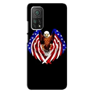 Чехол Флаг USA для Xiaomi Mi 10T (Крылья США)
