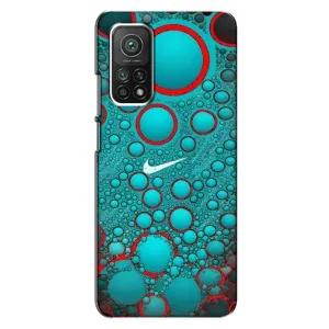 Силиконовый Чехол на Xiaomi Mi 10T с картинкой Nike (Найк зеленый)