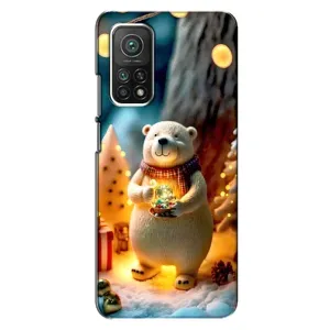Чохли на Новий Рік Xiaomi Mi 10T (Новорічний ведмедик)