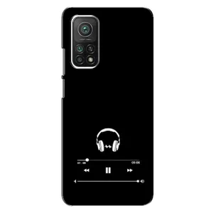 Чехол с картинками на черном фоне для Xiaomi Mi 10T (Плеер)