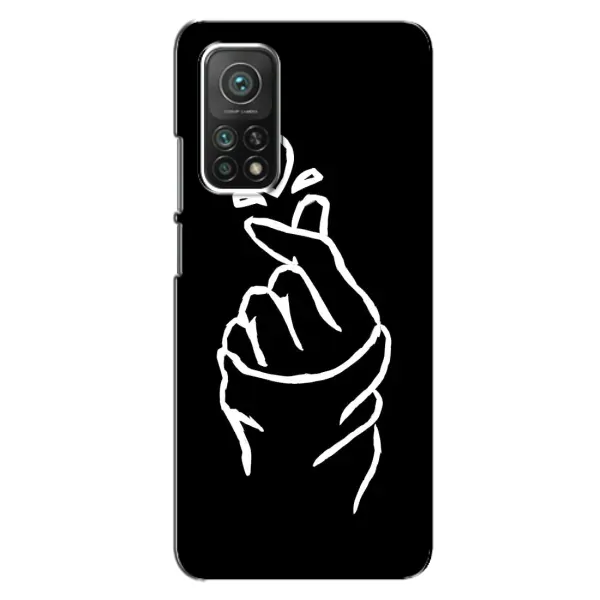 Чехол с рисунком «Сердце на черном» для Xiaomi Mi 10T Чехол с рисунком «Сердце на черном» для Xiaomi Mi 10T