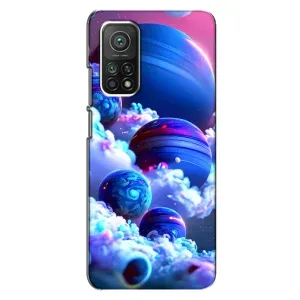 Чехлы КОСМОС для Xiaomi Mi 10T (Синие планеты)