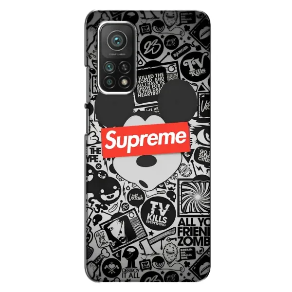 Чехол с рисунком «Supreme Маус» для Xiaomi Mi 10T Чехол с рисунком «Supreme Маус» для Xiaomi Mi 10T