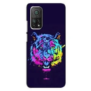 Силіконовий бампер з картинкою звірів для Xiaomi Mi 10T (Тигр-Арт)