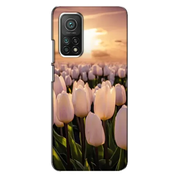 Чехол с рисунком «Закат с цветами» для Xiaomi Mi 10T Чехол с рисунком «Закат с цветами» для Xiaomi Mi 10T