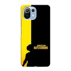 Чохол (TPU) з картинкою "Лого Пабг" на Сяомі Мі 11 Лайт (Battlegrounds)
