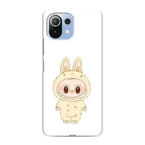 Чехол с принтом Лабубу для Xiaomi Mi 11 Lite (Бежевый Лабубу)