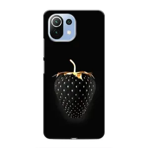 Чехол с изображением вкусной еды для Xiaomi Mi 11 Lite (Чёрная клубника)