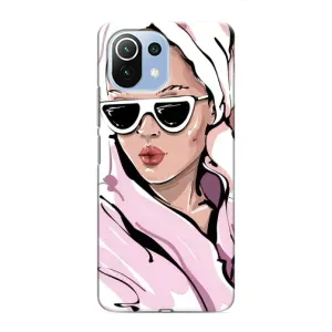Чохол з картинкою Модні Дівчата Xiaomi Mi 11 Lite (Дівчина в халаті)