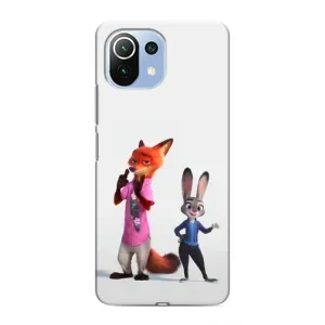 Силиконовый чехол с принтом Зоотрополіс для Xiaomi Mi 11 Lite (Джуди и Ник)