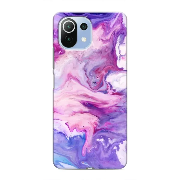Чехол с рисунком «Фиолетовый мрамор» для Xiaomi Mi 11 Lite Чехол с рисунком «Фиолетовый мрамор» для Xiaomi Mi 11 Lite