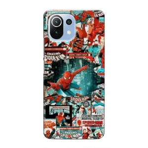 Чохол Супергерой Людина Павук на Xiaomi Mi 11 Lite (Комікси Людина Павук)