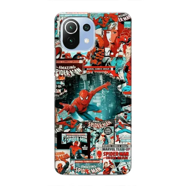 Чехол с рисунком «Комиксы Человек Паук» для Xiaomi Mi 11 Lite Чехол с рисунком «Комиксы Человек Паук» для Xiaomi Mi 11 Lite