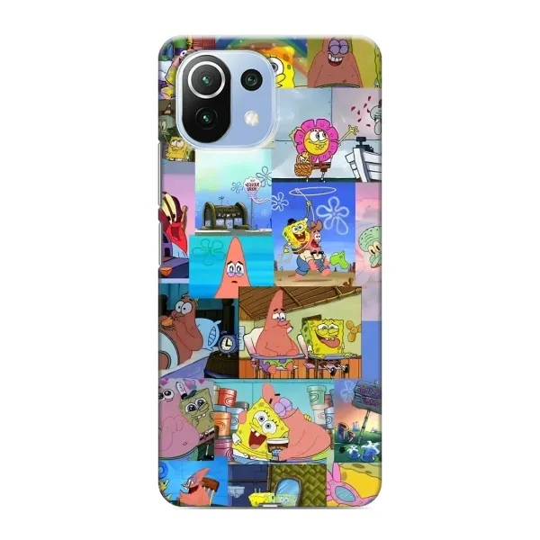 Чехол с рисунком «Комиксы Спанч Боб» для Xiaomi Mi 11 Lite Чехол с рисунком «Комиксы Спанч Боб» для Xiaomi Mi 11 Lite