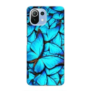 Силиконовый бампер с картинкой животных для Xiaomi Mi 11 Lite (Крылья бабочек)