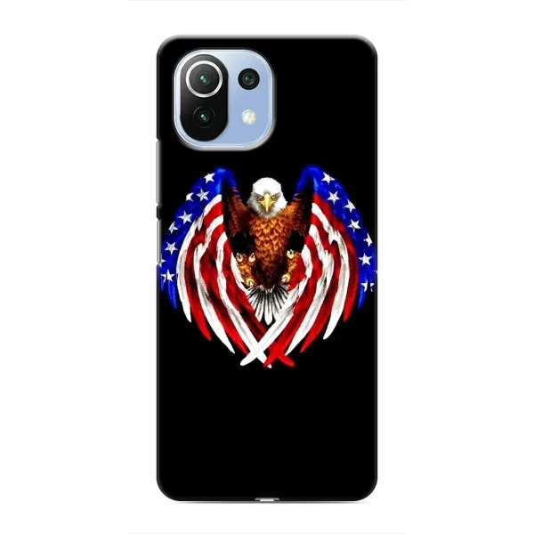 Чехол с рисунком «Крылья США» для Xiaomi Mi 11 Lite Чехол с рисунком «Крылья США» для Xiaomi Mi 11 Lite