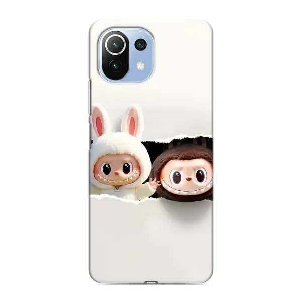 Чехол с рисунком «Фигурки Labubu» для Xiaomi Mi 11 Lite Чехол с рисунком «Фигурки Labubu» для Xiaomi Mi 11 Lite