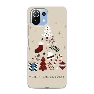 Чехол Санта Клаус для Xiaomi Mi 11 Lite (Merry Christmas)