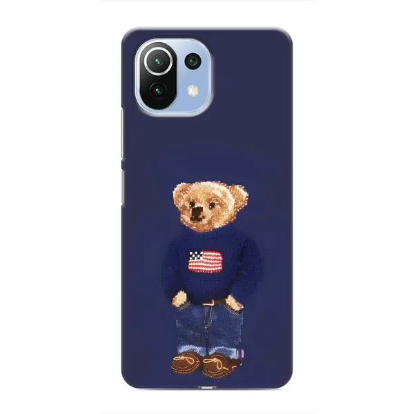 Чехол с рисунком «Мишка USA» для Xiaomi Mi 11 Lite Чехол с рисунком «Мишка USA» для Xiaomi Mi 11 Lite