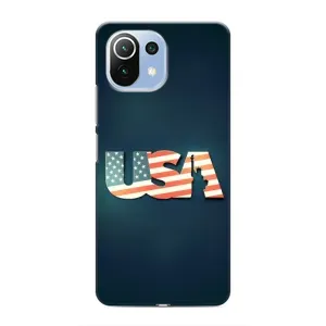 Чехол Флаг USA для Xiaomi Mi 11 Lite (USA)