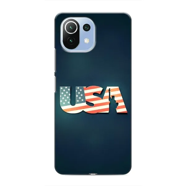 Чехол с рисунком «USA» для Xiaomi Mi 11 Lite Чехол с рисунком «USA» для Xiaomi Mi 11 Lite