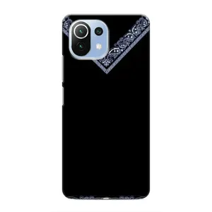 Силиконовый Чехол на Xiaomi Mi 11 Lite (Воротник вышиванки)