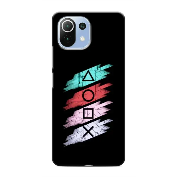 Чехол с рисунком «Значки Sony» для Xiaomi Mi 11 Lite Чехол с рисунком «Значки Sony» для Xiaomi Mi 11 Lite