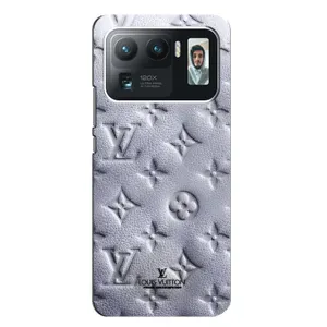 Текстурный Чехол Louis Vuitton для Сяоми Ми 11 Ультра (Белый ЛВ)