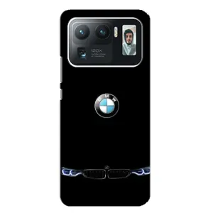 Силиконовый бампер с картинкой машины на Xiaomi Mi 11 Ultra (Черный BMW)