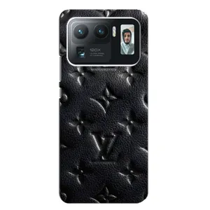 Текстурный Чехол Louis Vuitton для Сяоми Ми 11 Ультра (Черный ЛВ)