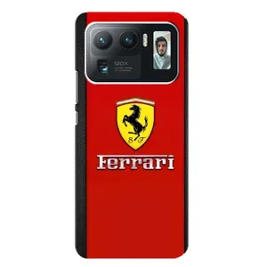 Силиконовый бампер с картинкой машины на Xiaomi Mi 11 Ultra (Ferrari Logo)
