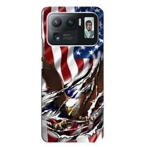 Чехол Флаг USA для Xiaomi Mi 11 Ultra (Флаг USA)