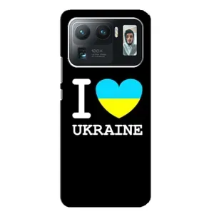 Чехол с Украинской символикой на Сяоми Ми 11 Ультра (I Love Ukraine)